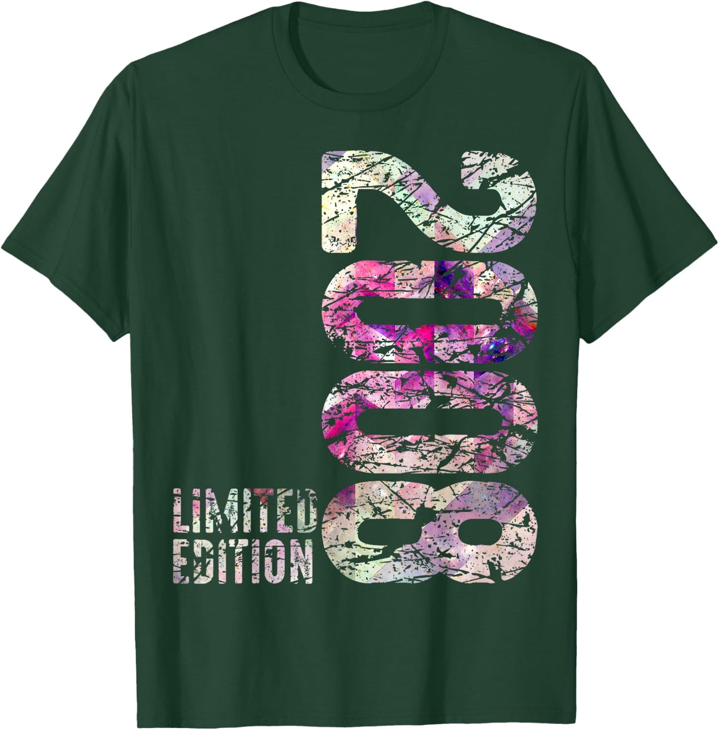 15th Birthday Boy Girl 15 Years 2008 Funny Gift , black T-Shirt - T-Shirt | Forest