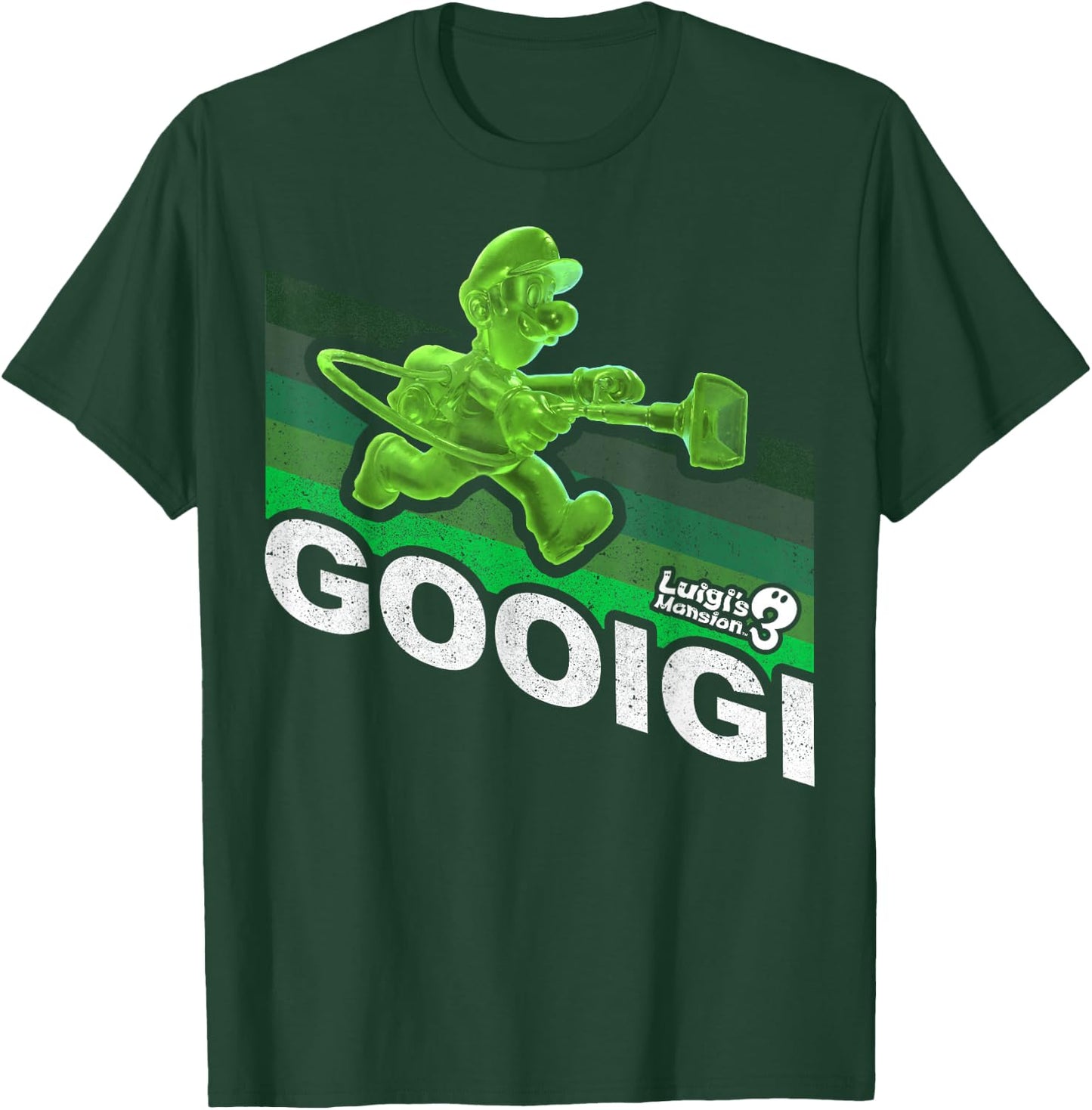 Luigi's Mansion 3 Gooigi Retro Line T-Shirt - T-Shirt | Forest
