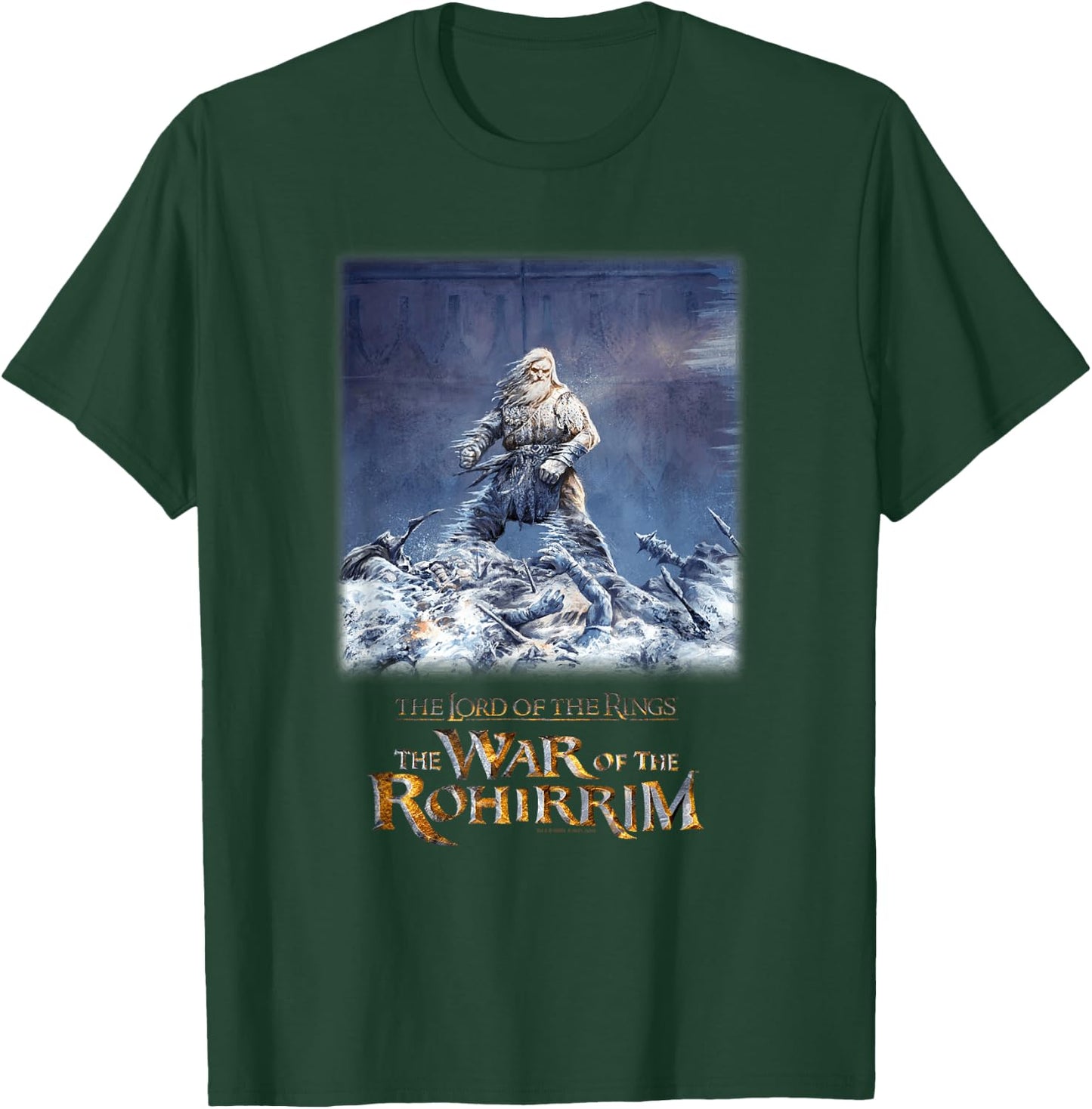 LOTR Rohirrim Helm Hammerhand Fantasy Movie T-Shirt - T-Shirt | Forest