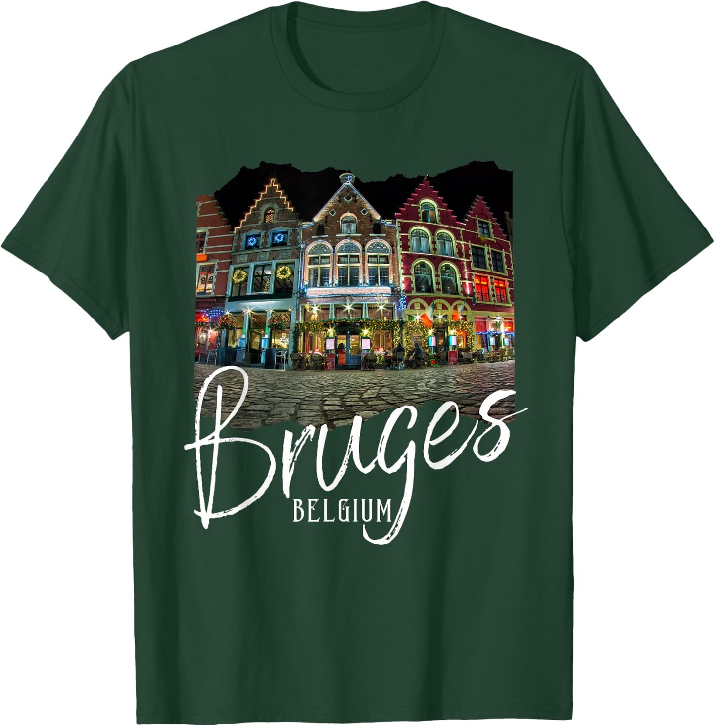 Christmas Souvenir Bruges Belgium Bruges T-Shirt - T-Shirt | Forest