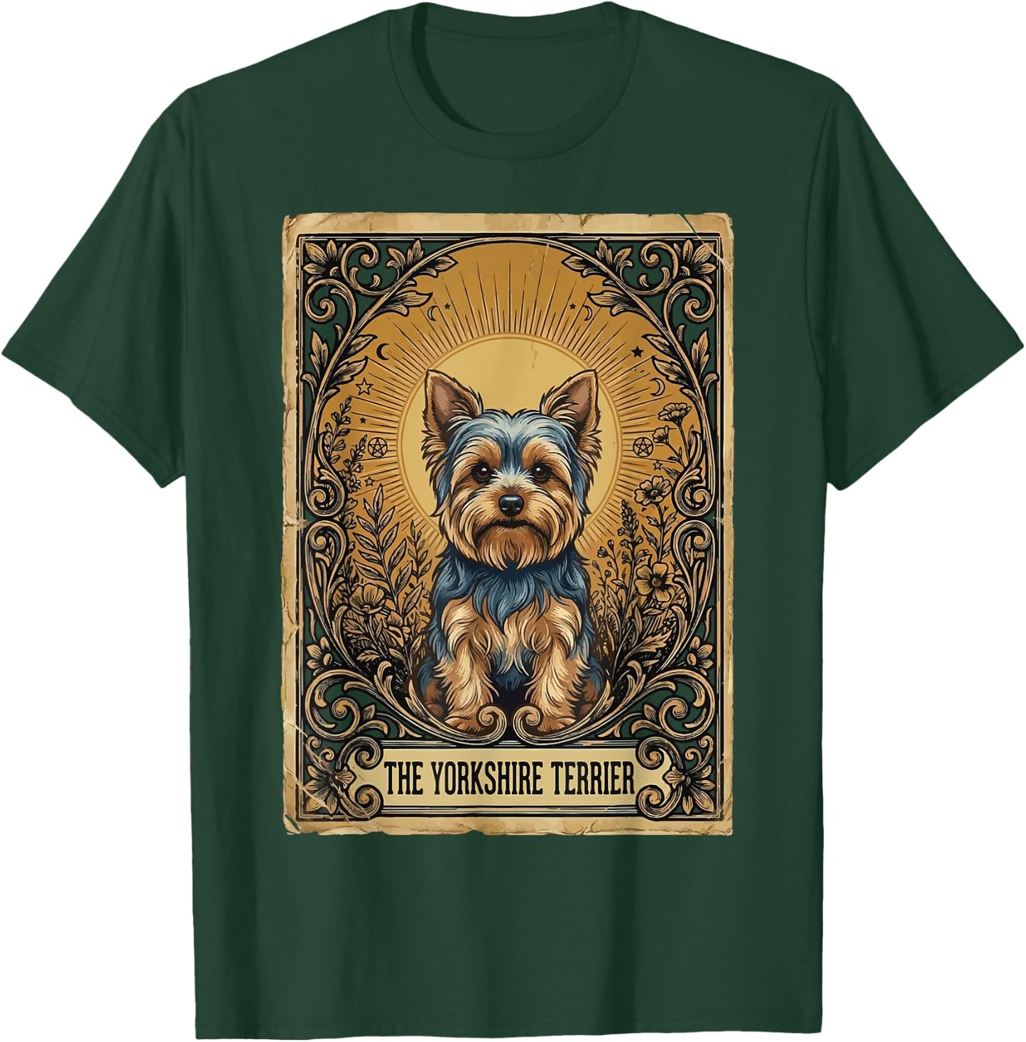 The Yorkshire Terrier Tarot Card T-Shirt - T-Shirt | Forest