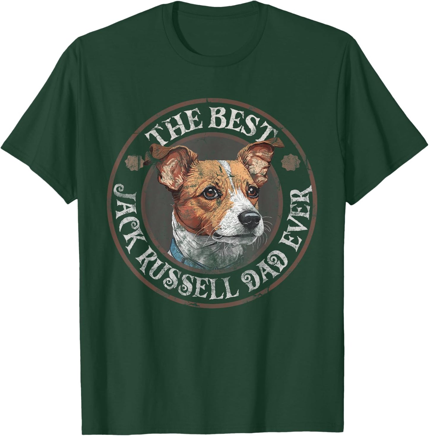 Best Jack Russel Dad Ever Jack Russell Terrier Mother Dog T-Shirt - T-Shirt | Forest