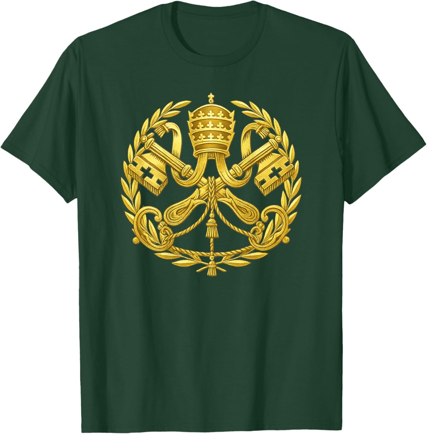 Clés catholiques Romaines du Vatican T-Shirt - T-Shirt | Forest