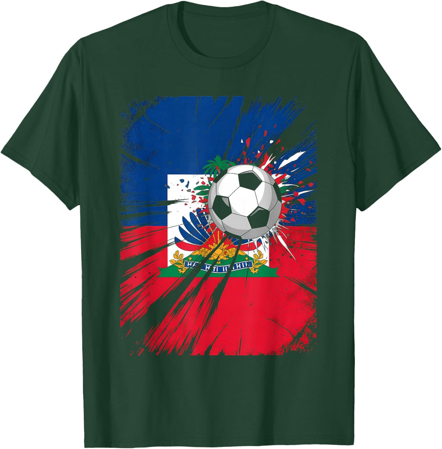 Proud Haiti National Flag Pride T-Shirt - T-Shirt | Forest