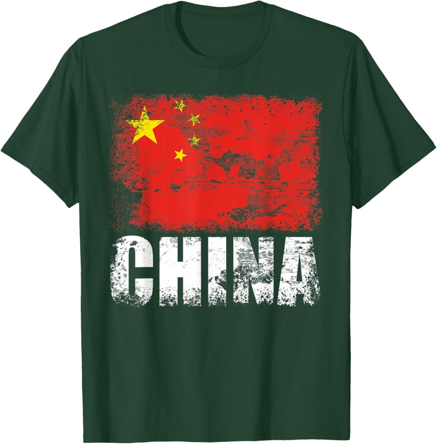 China Flag | Chinese Flag Red T-Shirt - T-Shirt | Forest