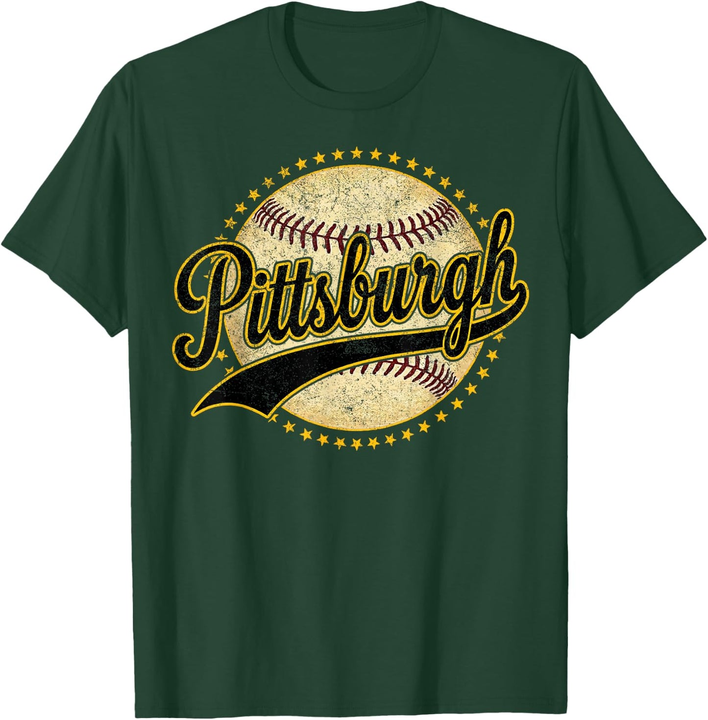 Retro Pittsburgh Throwback Classic Pittsburgh T-Shirt - T-Shirt | Forest