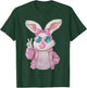Rabbit Bunny Blowing Bubble Gum Easter Day Cute Girl Women T-Shirt - T-Shirt | Forest