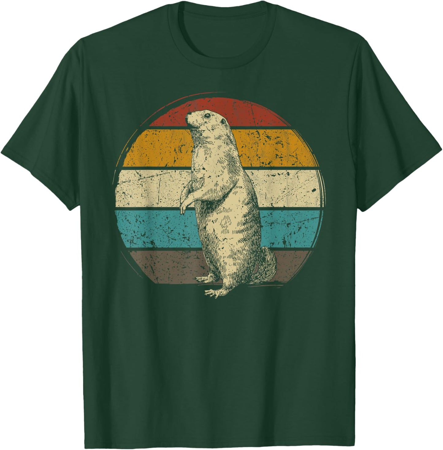 Prairie dog vintage for Prairie Dog Lover 60s 70s Retro Women Kids T-Shirt - T-Shirt | Forest