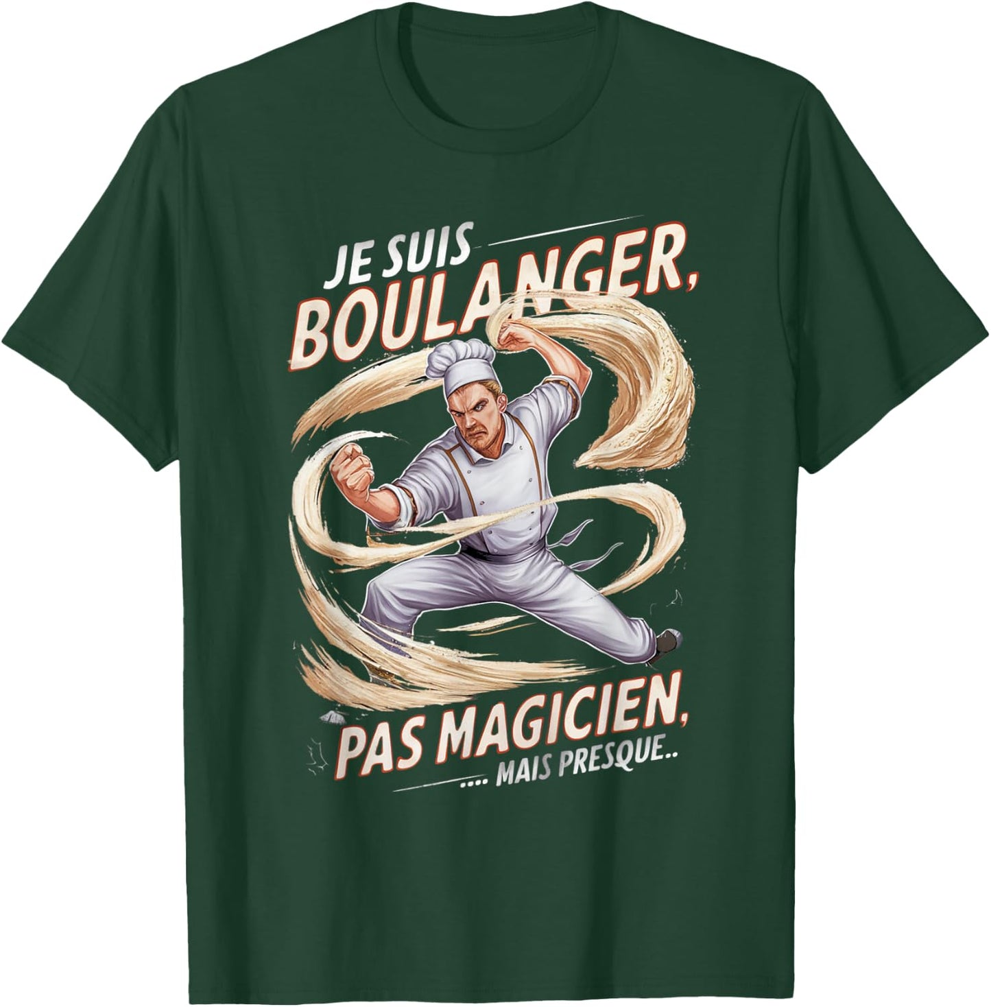 Baker No Magician Gift Baker Humor Bakery , Black, S T-Shirt - T-Shirt | Forest