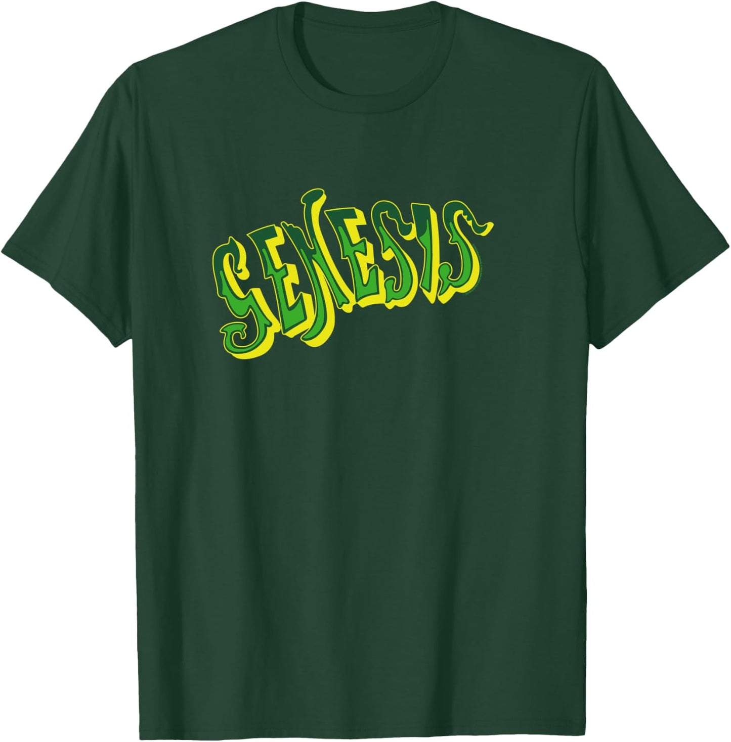 Genesis Old School Logo Green T-Shirt - T-Shirt | Forest