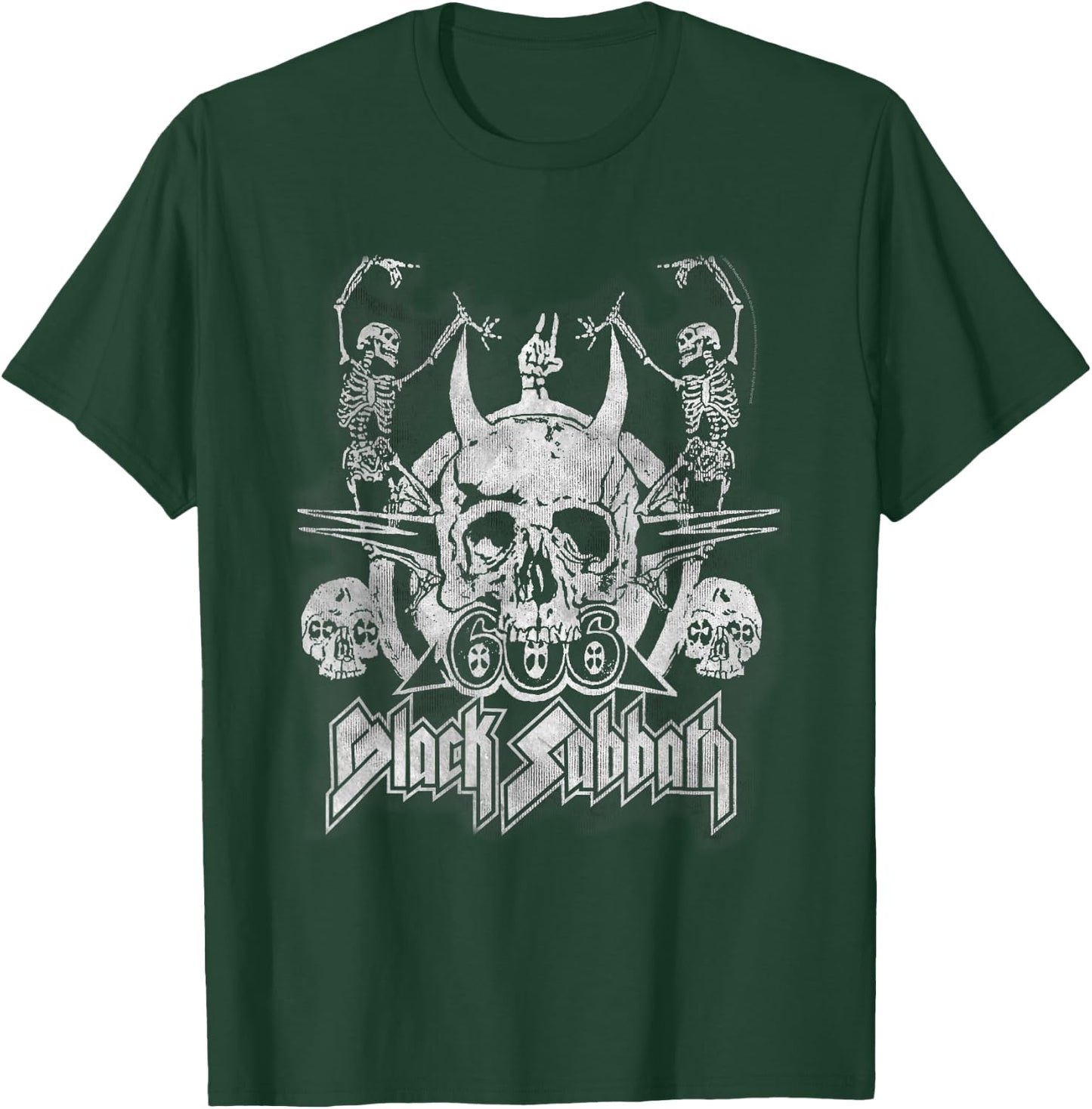 Black Sabbath Offizielles Vintage-Tanzkelett T-Shirt - T-Shirt | Forest