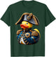 Blue Cartoon Halloween Funny Rubber Duck Dressed as Napoleon Bonaparte Short Sleeve Small T-Shirt - T-Shirt | Forest