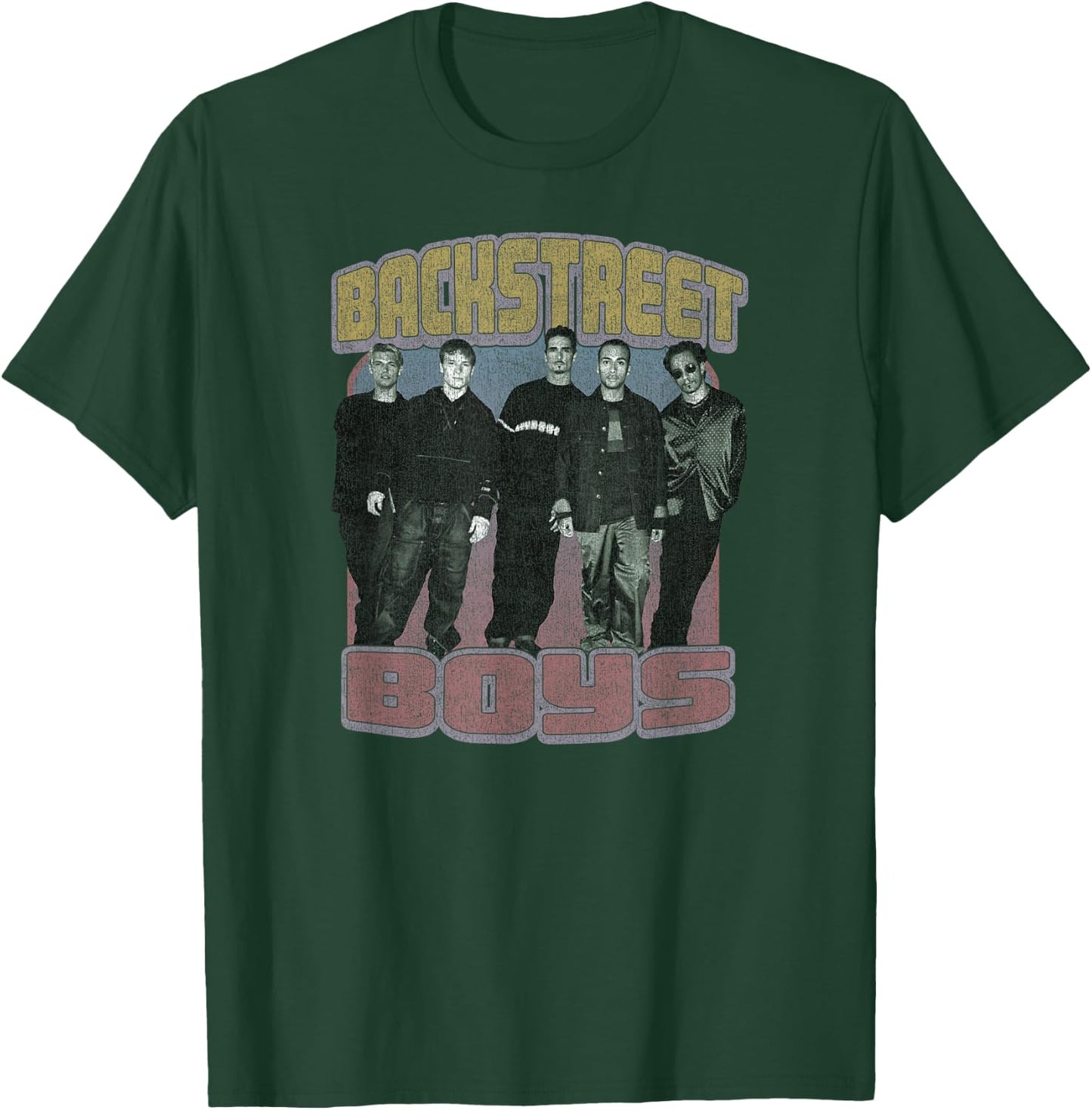 Backstreet Boys Distressed Group Photo T-Shirt - T-Shirt | Forest