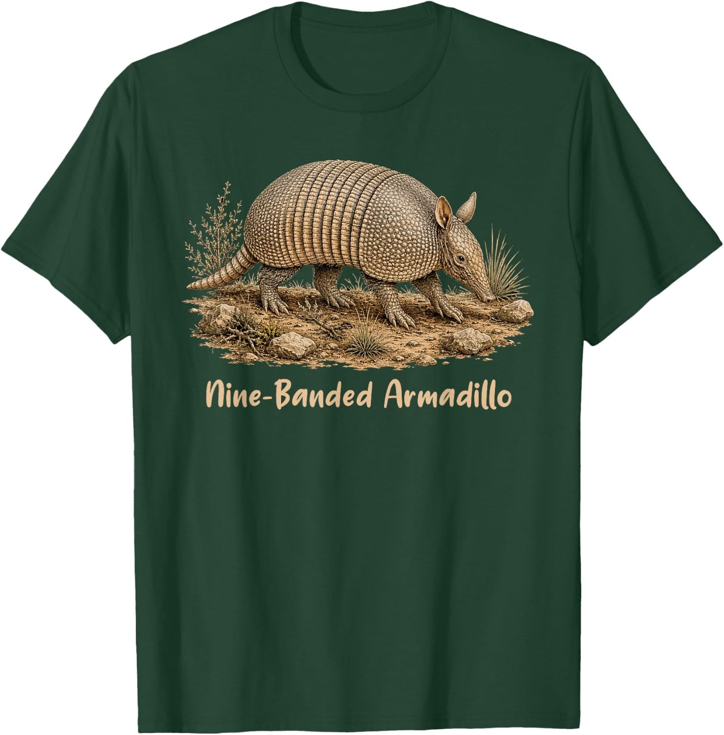 Armadillo Lover Nine-Banded Armadillo Western Life Wildlife T-Shirt - T-Shirt | Forest