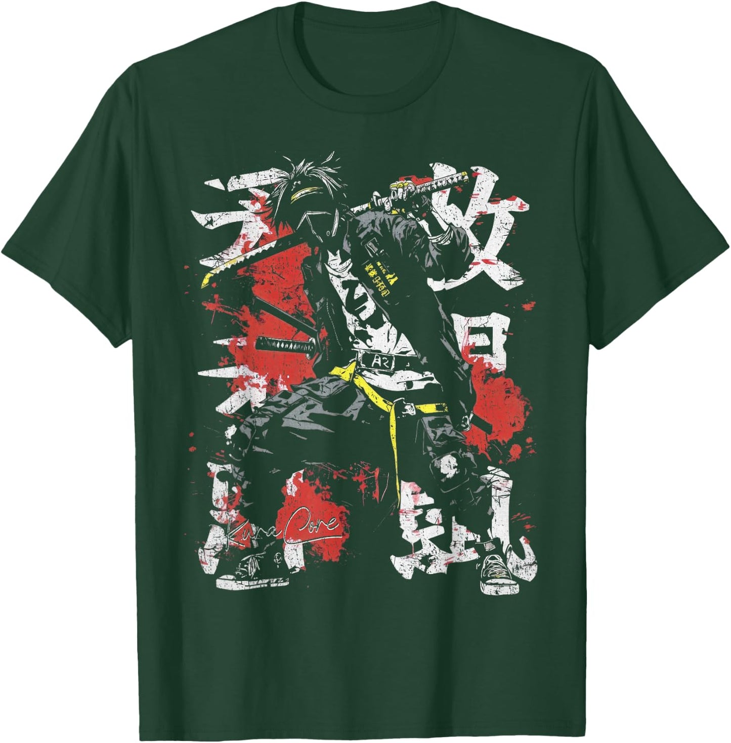 Japan Streetwear Cyberpunk Y2K Techwear Retro Manga Anime T-Shirt - T-Shirt | Forest