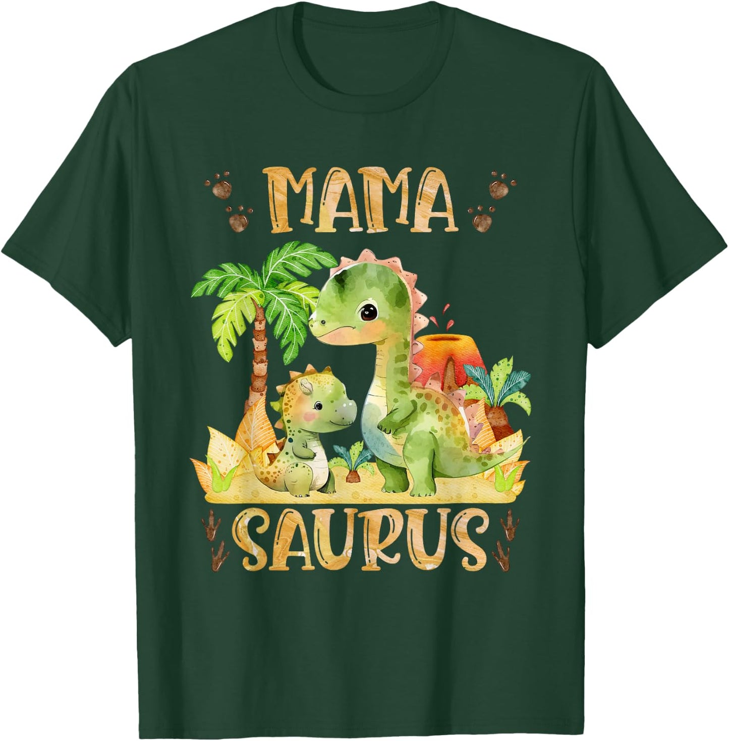 Mamasaurus Muttertag Mama Dinosaurier Mama Saurus Mütter T-Shirt - T-Shirt | Forest