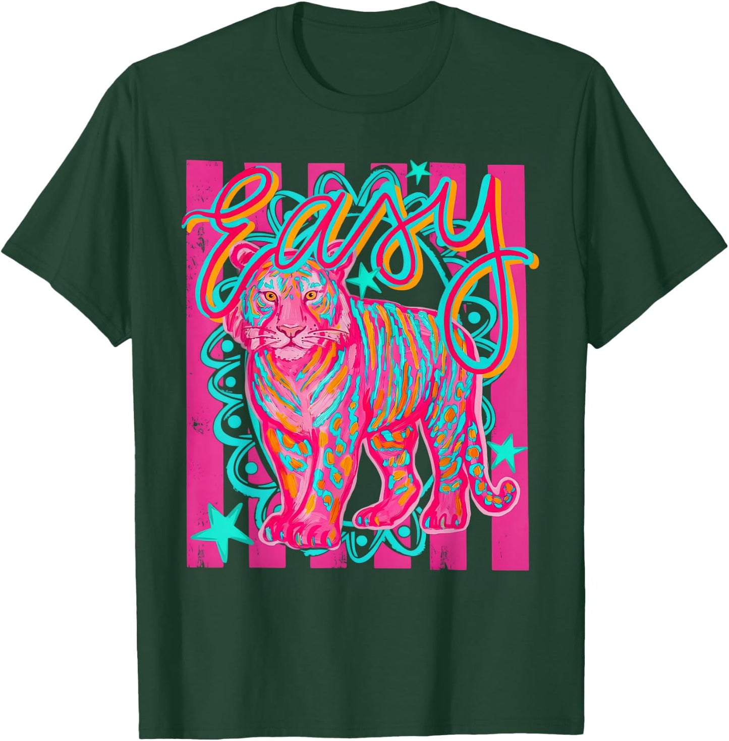 Preppy Easy Tiger Last Day of School T-Shirt - T-Shirt | Forest