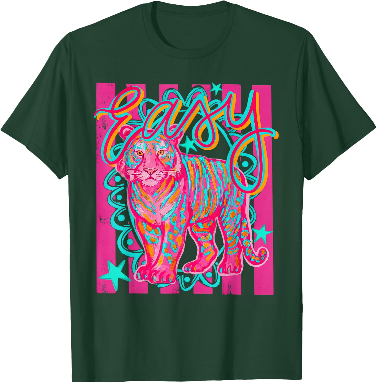 Preppy Easy Tiger Last Day of School T-Shirt - T-Shirt | Forest
