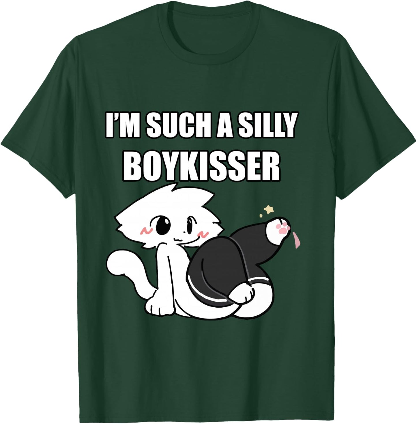 Dumme Junge Kisser Meme Femboy Homosexuell Stolz LGBTQ Langarmshirt T-Shirt - T-Shirt | Forest