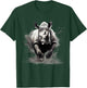 Rhino Animal Print Rhinoceros Wildlife Drawing Splash Motif T-Shirt - T-Shirt | Forest
