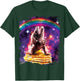 Space Cat Sloth Riding Pancakes T-Shirt - T-Shirt | Forest