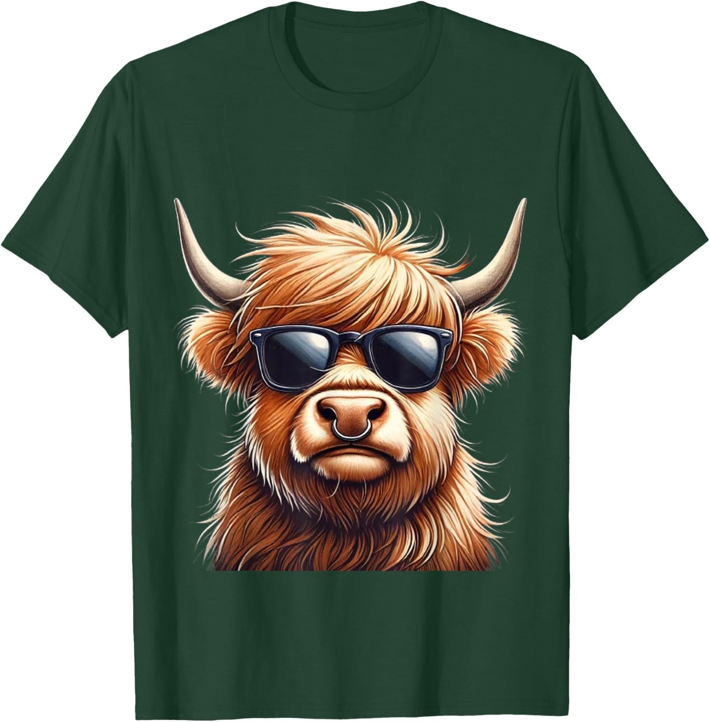Highland cow design for farmers and highland cow T-Shirt - T-Shirt | Forest