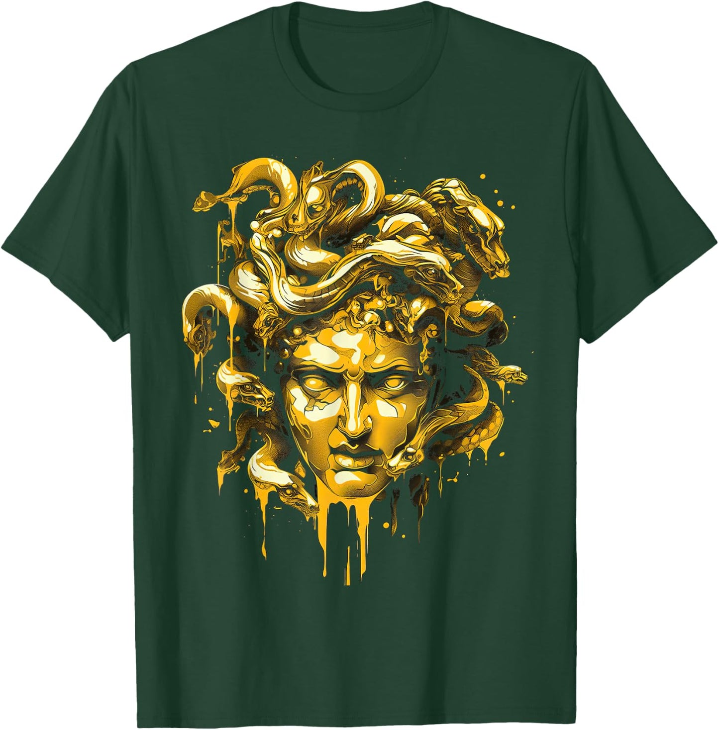 Medusa Head Greek Mythology Ancient Snake Hair T-Shirt - T-Shirt | Forest