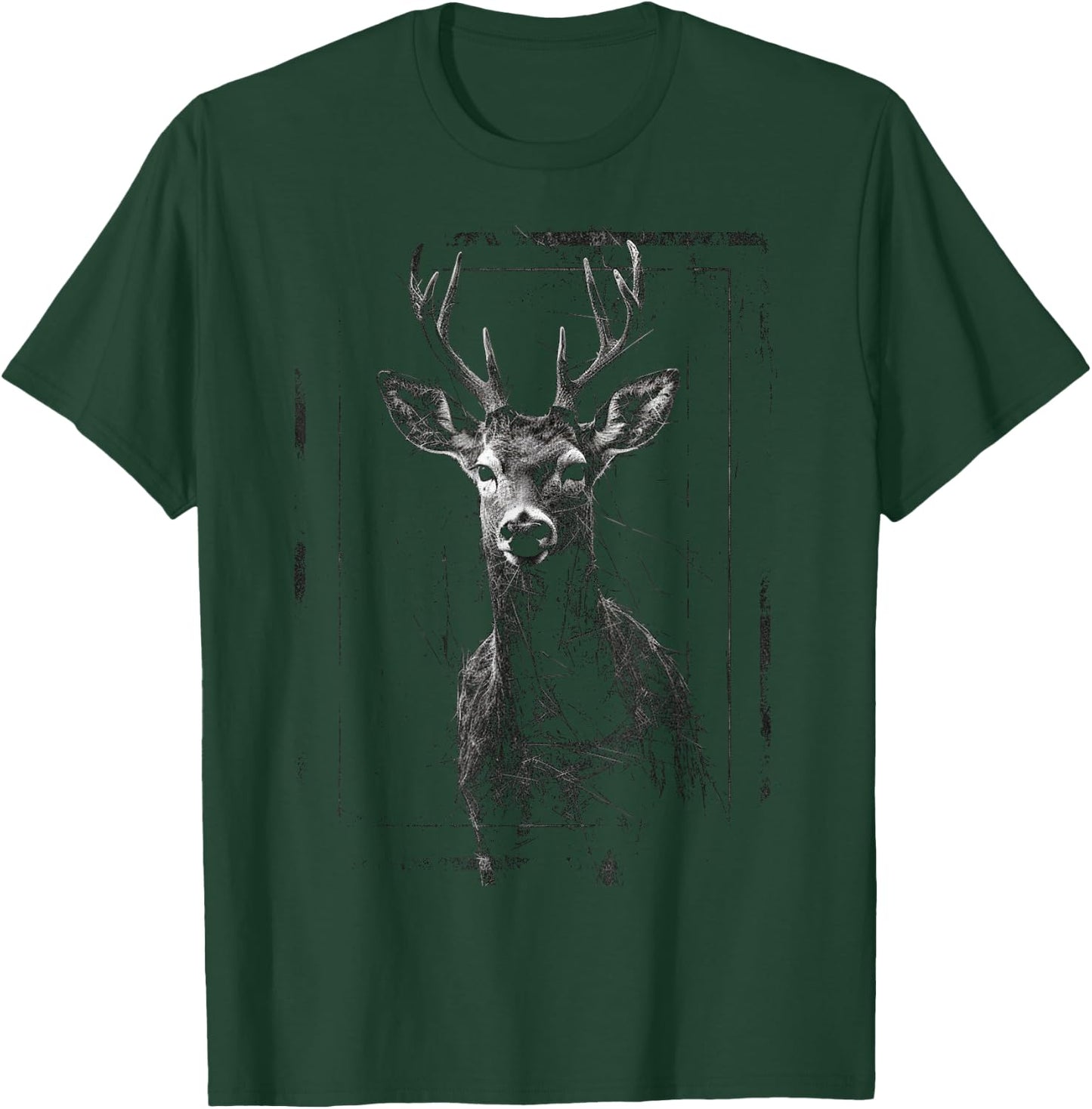 Hirsch Artwork Motiv - Kunst Tier Hirsch T-Shirt - T-Shirt | Forest