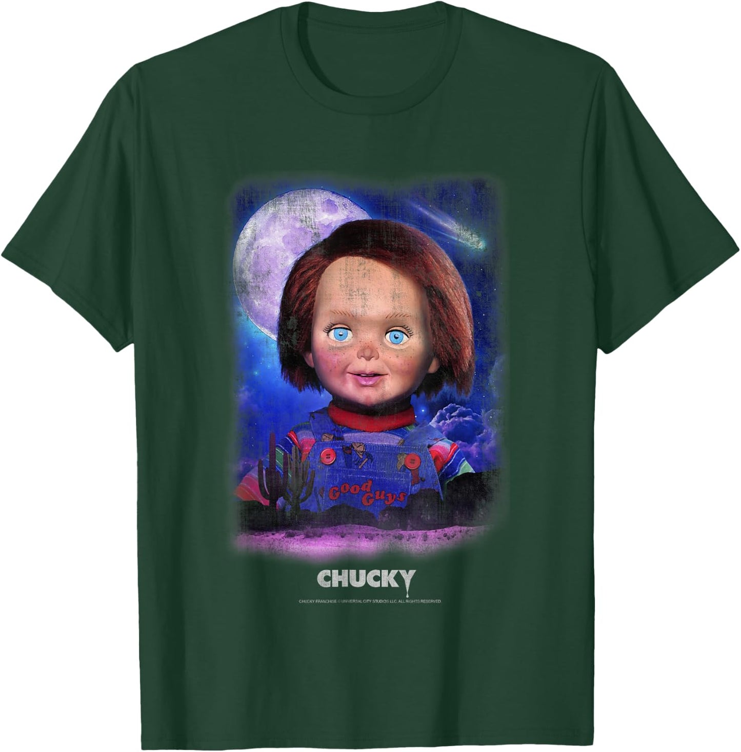 Chucky Think Positive Vintage Style T-Shirt - T-Shirt | Forest