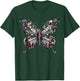Musical Notes Butterfly Music Musician T-Shirt - T-Shirt | Forest