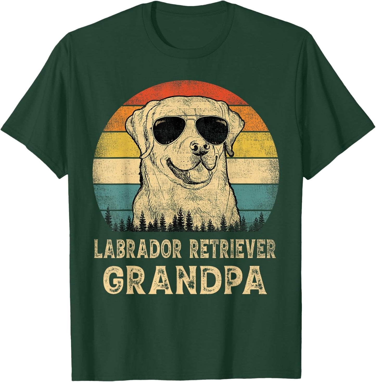 Vintage Labrador Retriever Grandpa Dog Lovers Father's Day Women T-Shirt - T-Shirt | Forest