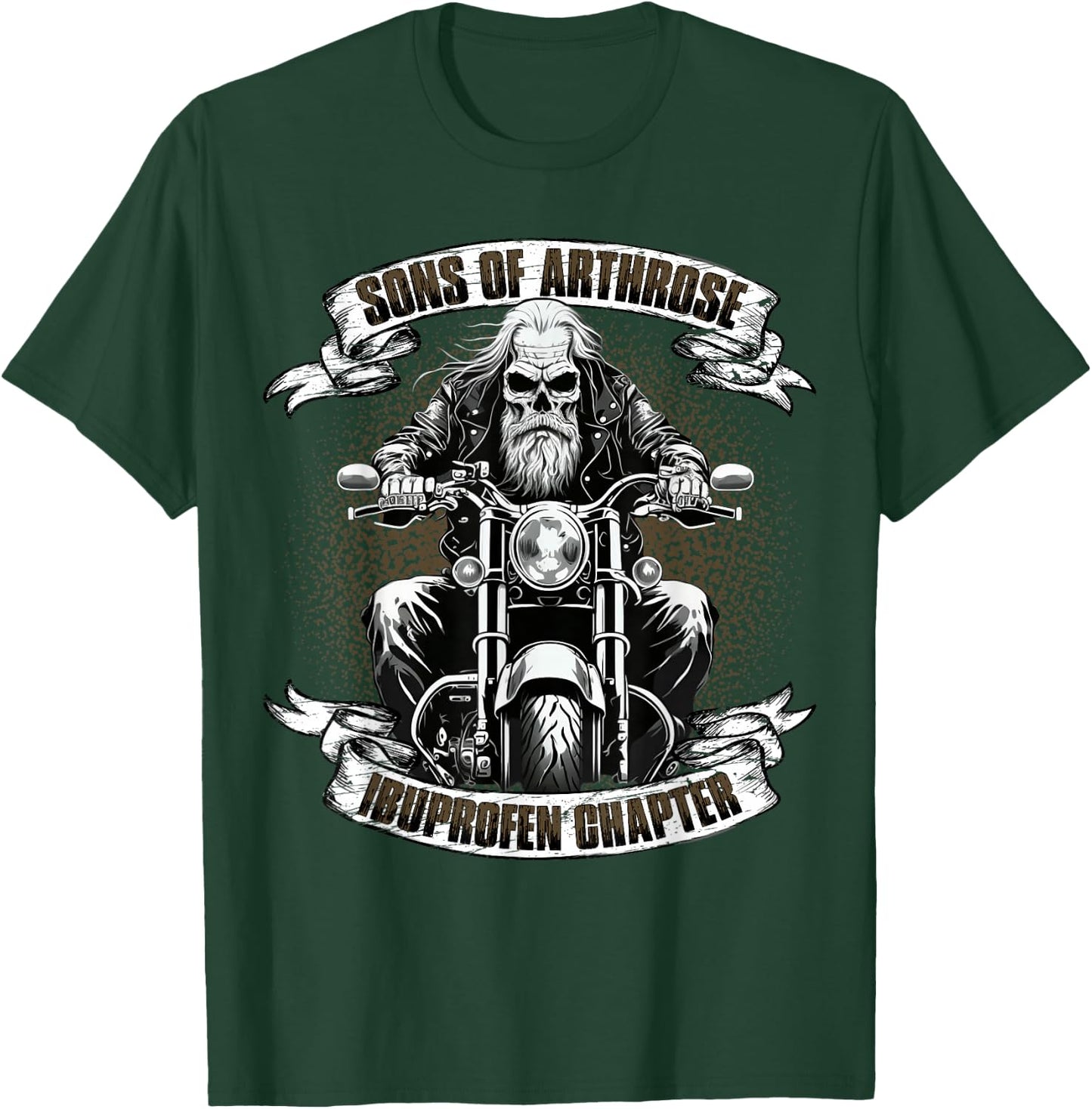 Sons of Arthrose - Ibuprofen Chapter Biker Motorradfahrer T-Shirt - T-Shirt | Forest