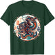 Folklore Dragon Samurai Japanese Anime , black T-Shirt - T-Shirt | Forest