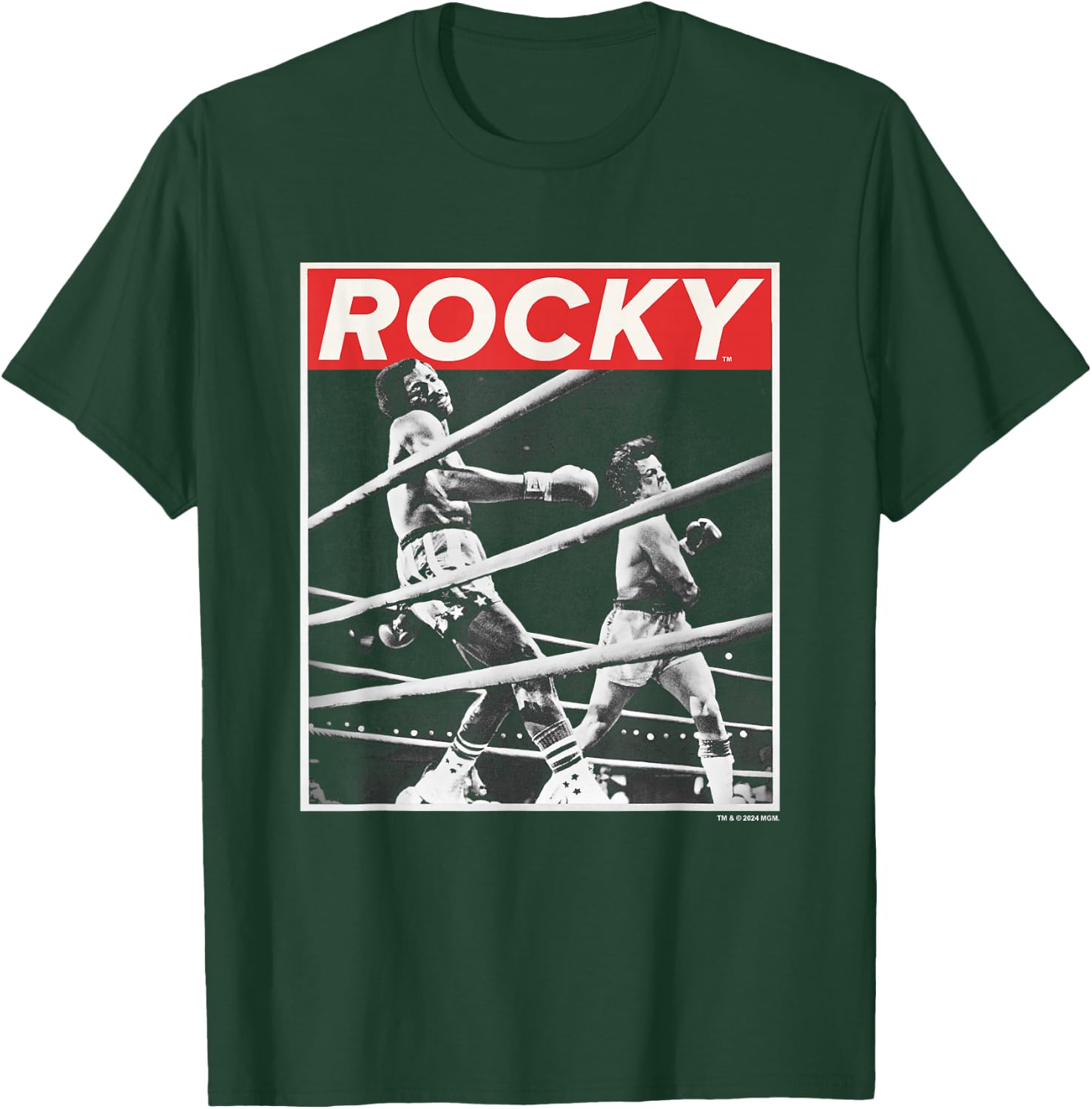 Rocky Savage Punch Apollo Creed Fight Vintage Panel , Black, S T-Shirt - T-Shirt | Forest