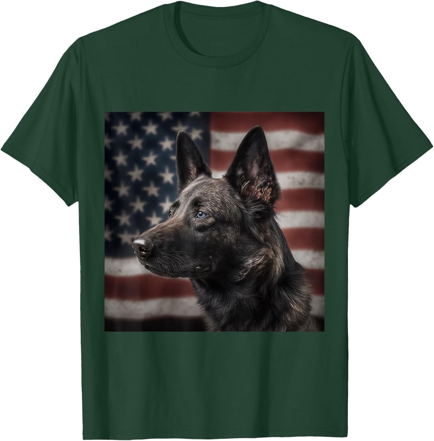 Dutch Shepherd 4th of July - Dutch Shepherd USA T-Shirt - T-Shirt | Forest