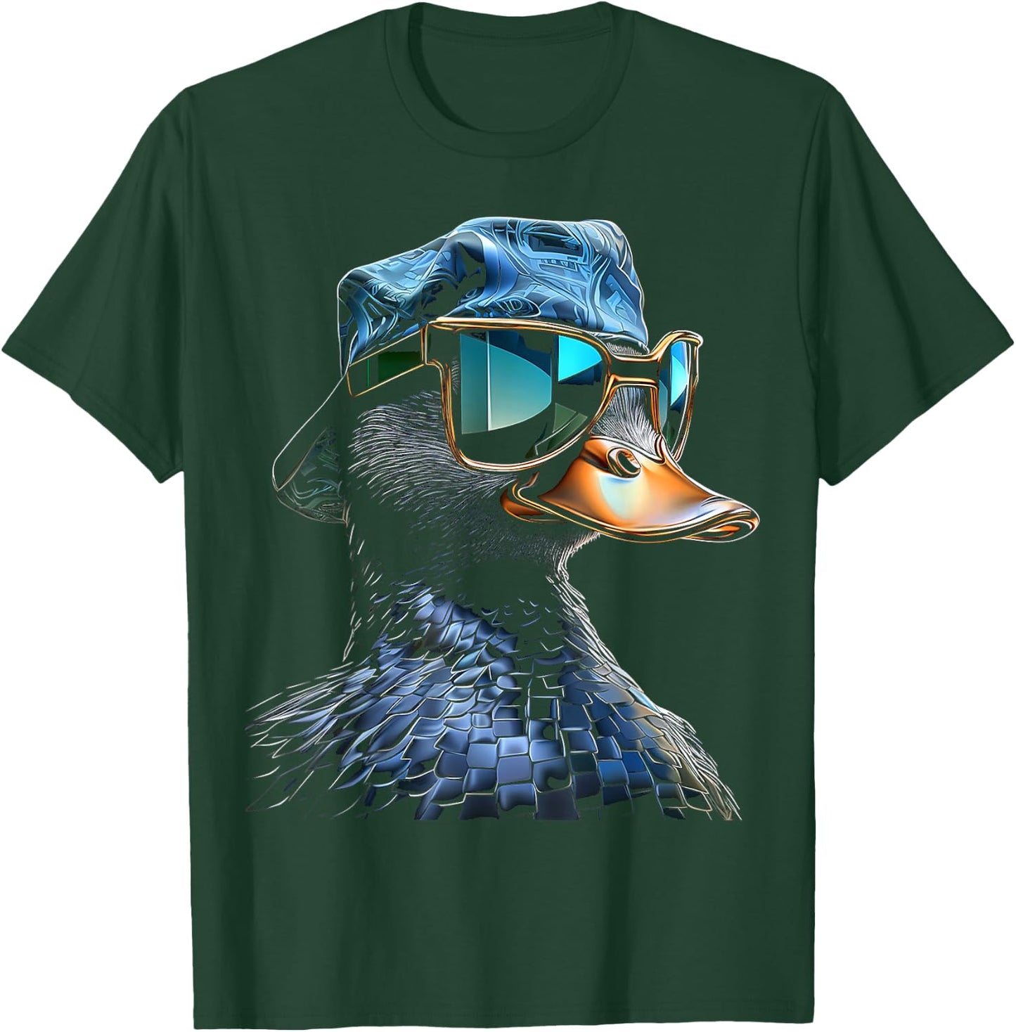 @n!mal Duck Fantasy Pixel Tierkunst Grafik Motiv Ente Schwarz S EU 37.5 T-Shirt - T-Shirt | Forest