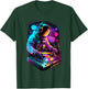 Astronaut DJ, Festival DJing EDM Psytrance Techno Retro , Black T-Shirt - T-Shirt | Forest