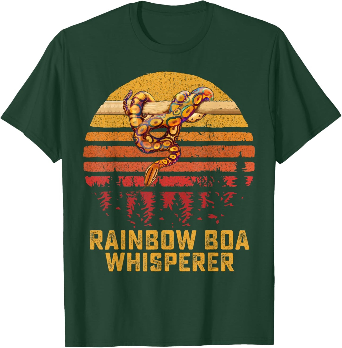 Rainbow Boa Whisperer Zoo Reptile Venom Snake T-Shirt - T-Shirt | Forest