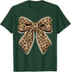 Leopard Bow Coquette Cheetah Pattern T-Shirt - T-Shirt | Forest
