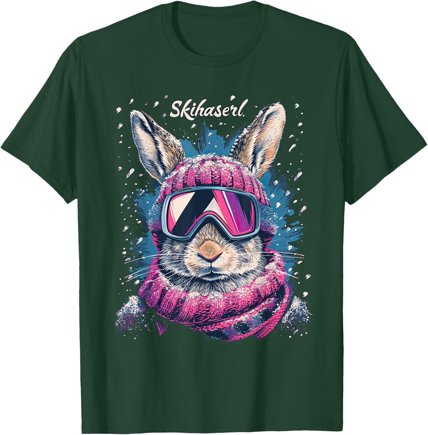 Skihaserl Apres Ski Haserl Skier Winter Women's , black T-Shirt - T-Shirt | Forest