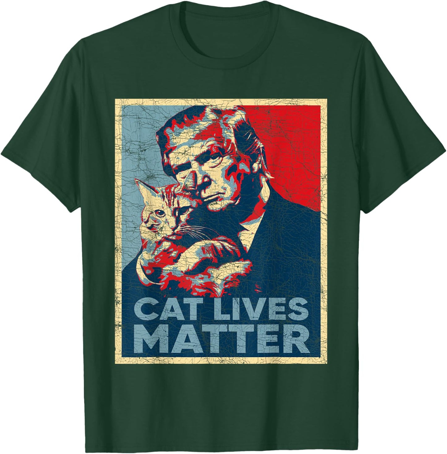 Poster Donald Trump Cats, Cat Lives Matter Trump 2024 T-Shirt - T-Shirt | Forest