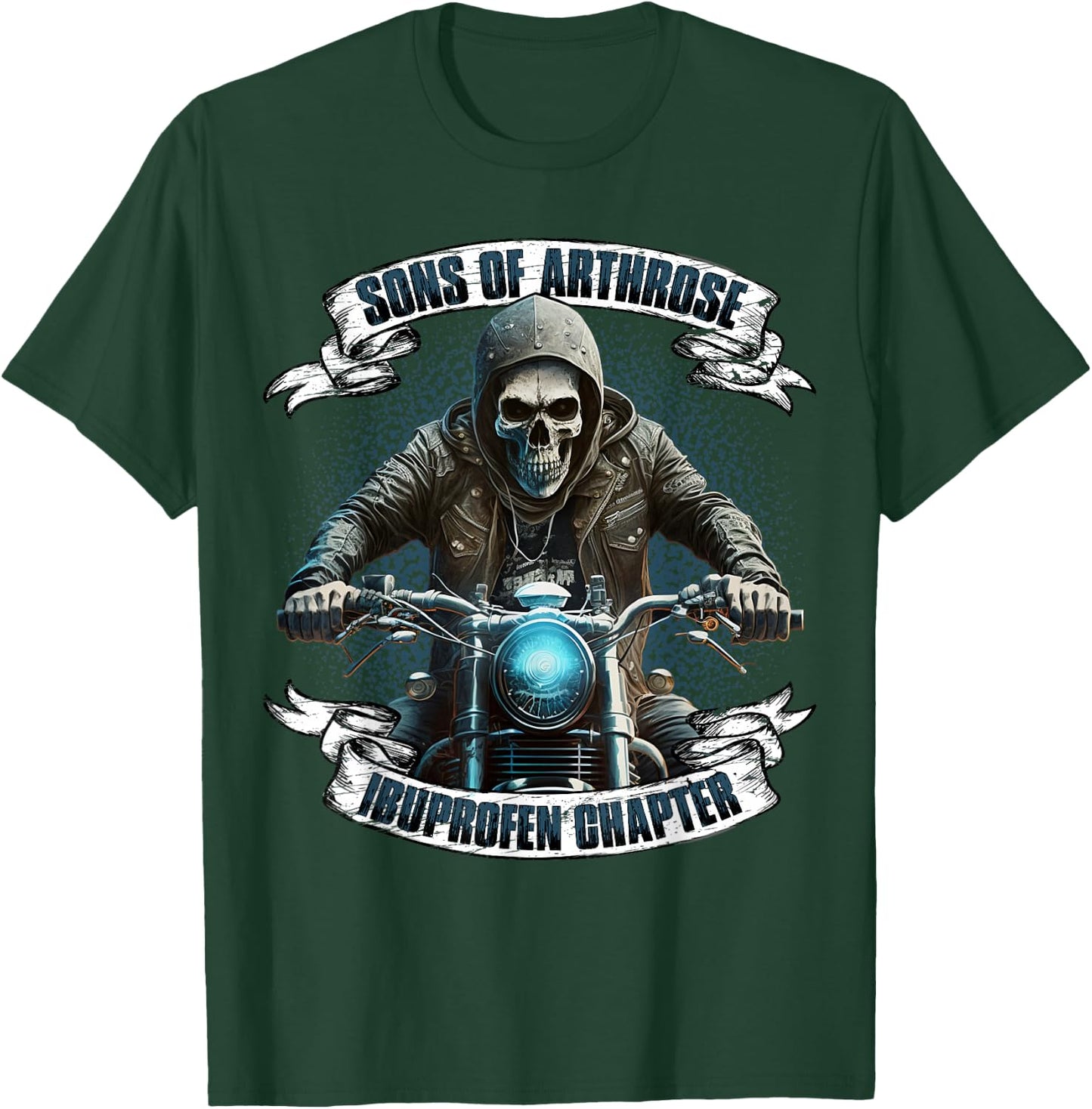 Sons of Arthrose - Ibuprofen Chapter Biker Motorradfahrer T-Shirt - T-Shirt | Forest