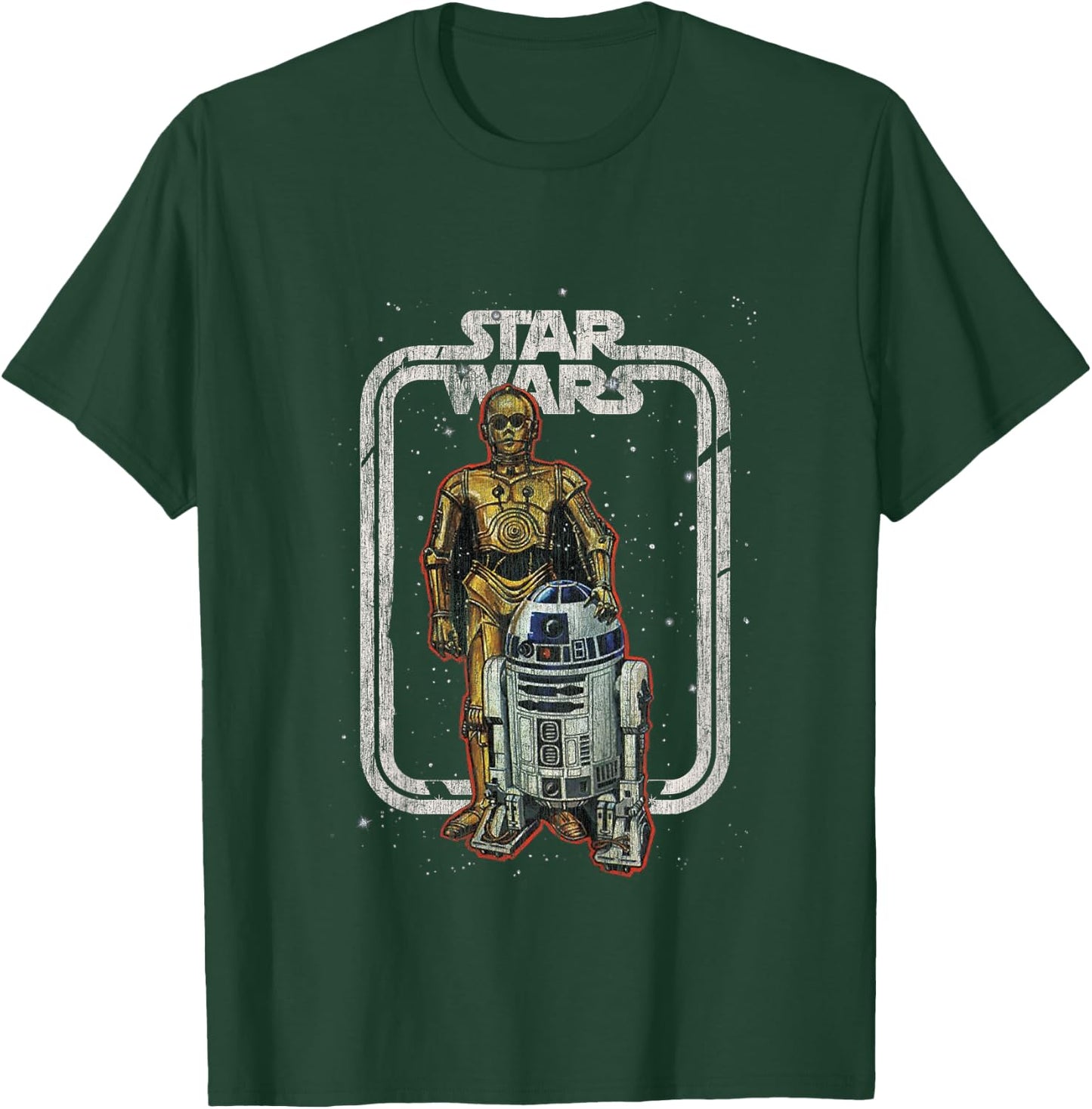 Children's Star Wars R2 D2 And C3PO Vintage , white, 2 T-Shirt - T-Shirt | Forest