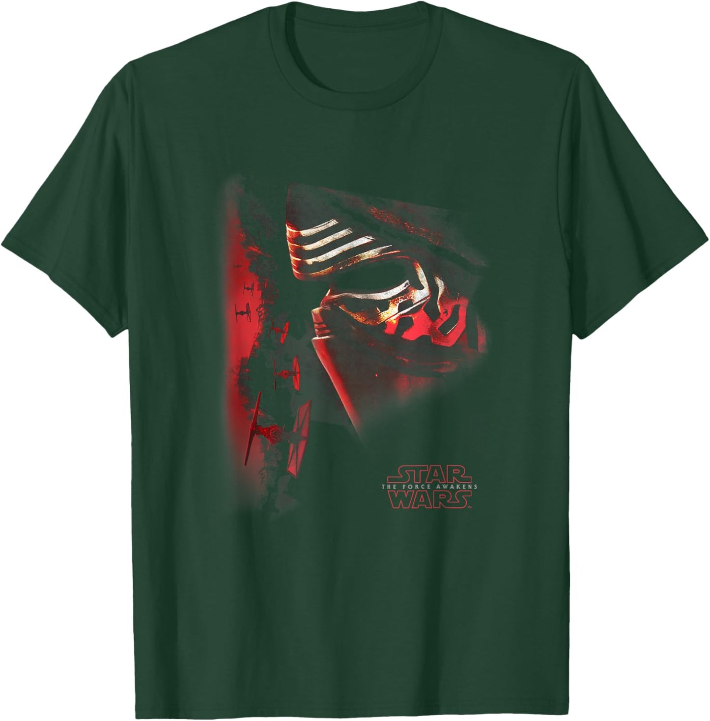 Star Wars The Force Awakens Kylo Ren Epic Big Face Portrait T-Shirt - T-Shirt | Forest