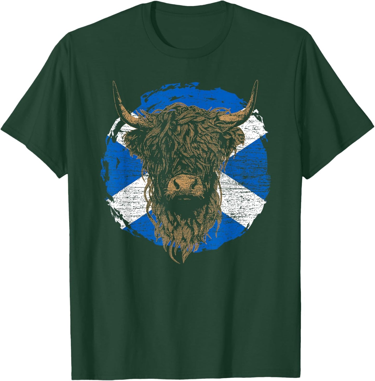 Scottish Highland Cattle Highland Cattle Gift Farmer , black T-Shirt - T-Shirt | Forest