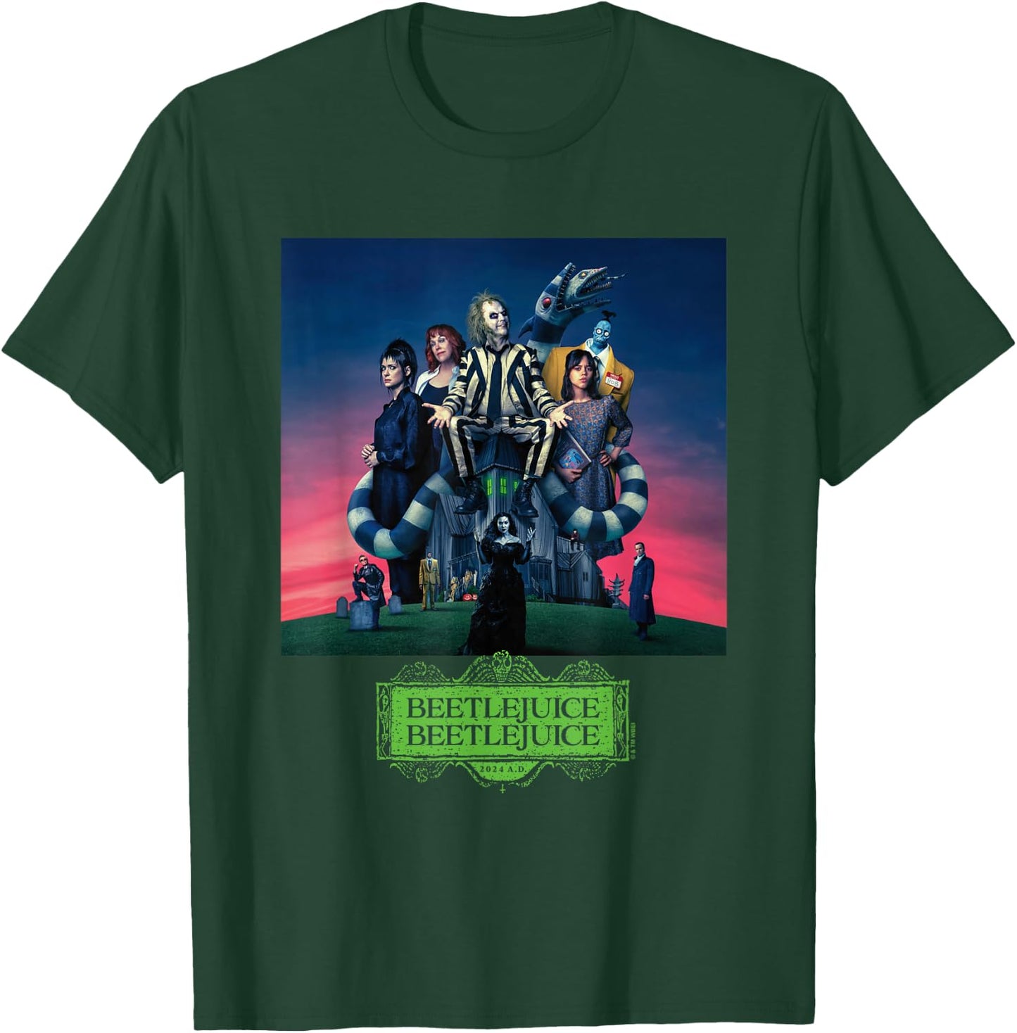 Beetlejuice Gangs All Here , Black, S T-Shirt - T-Shirt | Forest