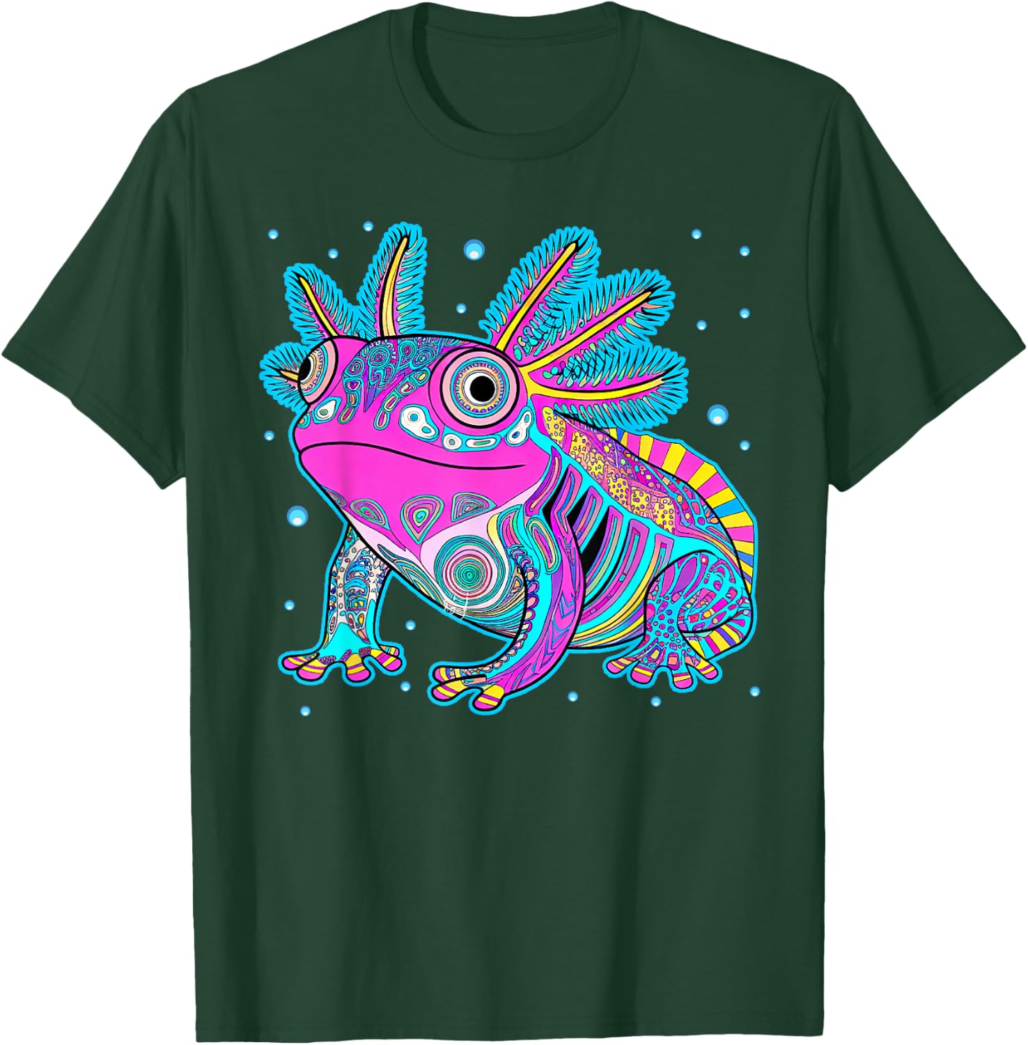 Axolotl Art Aztec Mexican Salamander Mexico Cinco De Mayo T-Shirt - T-Shirt | Forest