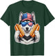 4th of July Hotdog Siberian Husky Funny Patriotic USA Flag T-Shirt - T-Shirt | Forest