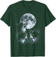 Howling At The Moon Tuxedo Cats T-Shirt - T-Shirt | Forest