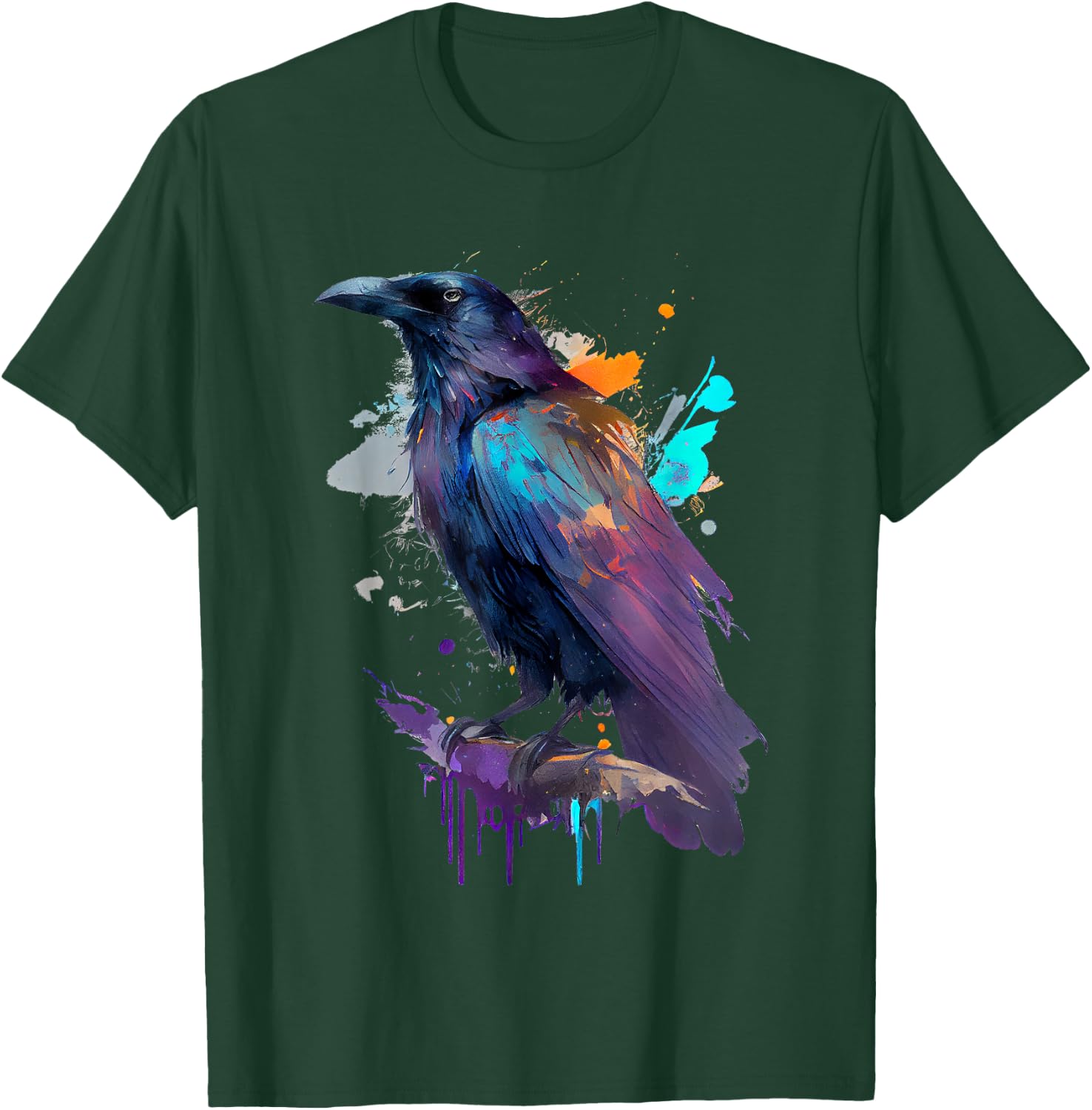 Raven colorful T-Shirt - T-Shirt | Forest